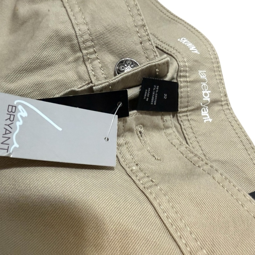 Lane Bryant 22. Light Beige Women's Skinny Jeans Brand New With Tags - Picture 4 of 7